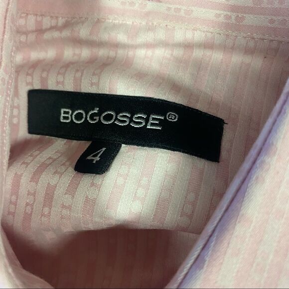 Bogosse Flip Cuff Button Front Shirt Size 4 - Picture 3 of 4